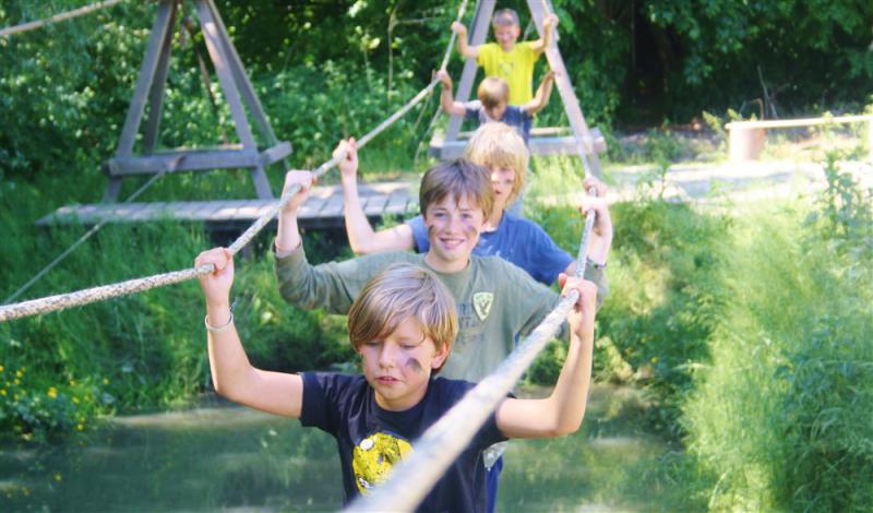 Actief kinderfeestje bij Outdoorpark SEC Survivals