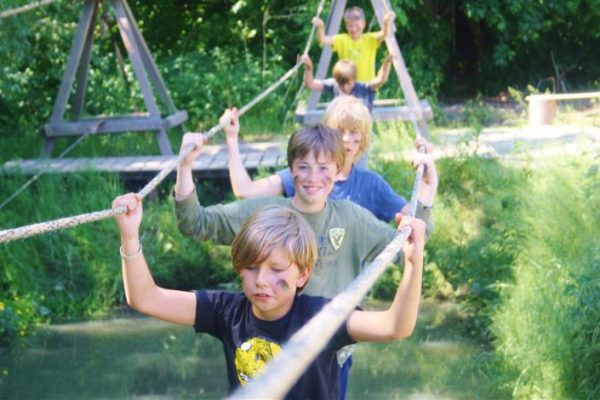 Actief kinderfeestje bij Outdoorpark SEC Survivals