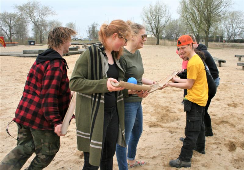 teambuilding op het strand