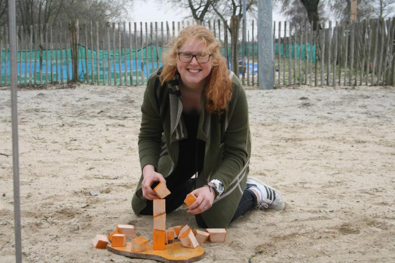 moederdag, spellen op het strand van Almere