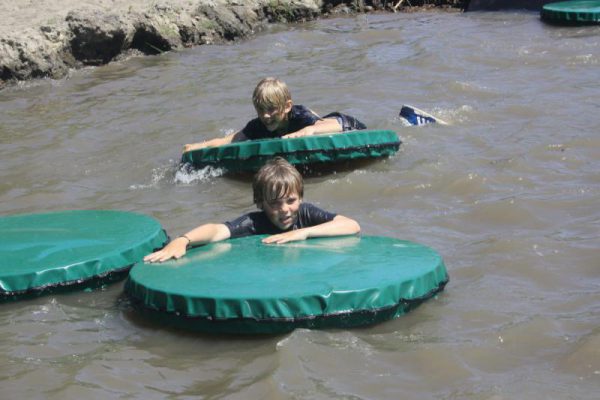 waterpret tijdens kinderfeestje