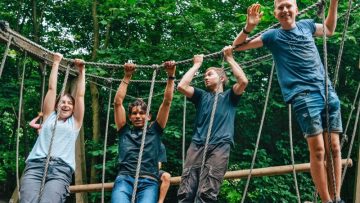 Sportief-klassenuitje-low-rope-parcours