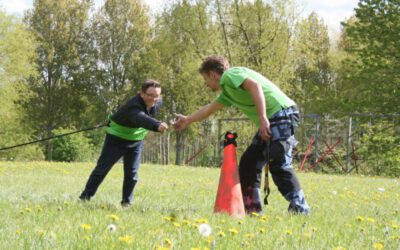 bungee-run lopen met elastiek