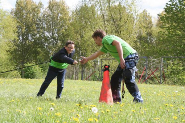 bungee-run lopen met elastiek