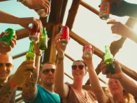 Originele feestlocatie in de natuur