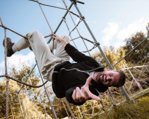 Actief-uitje-outdoor-games-touwwand