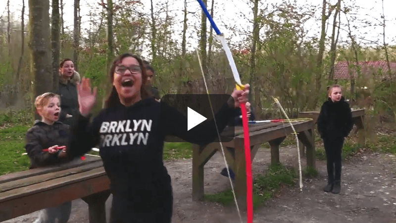 Wonderbaarlijk Kinderfeestje Boog maken & Survival - Outdoorpark SEC Almere ZU-08